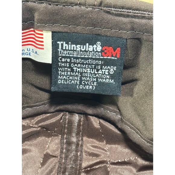 Vintage 3M Thinsulate Thermal Insulated Hat Cap Brown USA‎ - Picture 7 of 8